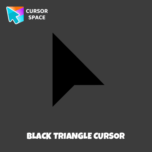 Black triangle cursor arrow cursor